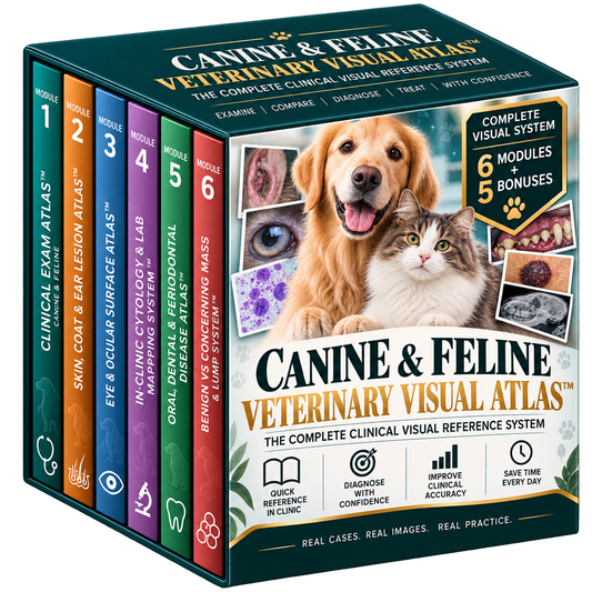Canine & Feline Veterinary Visual Atlas™ (6 Modules) + 5 Bonus Included