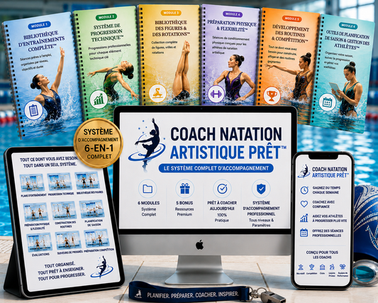Coach Natation Artistique Prêt (6 modules) + 5 bonus inclus