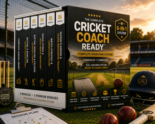Cricket Coach Ready (6 Modules) + 5 Bonus Included