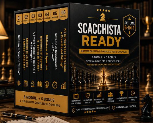 Scacchista Ready™ (6 Moduli) + 5 Bonus Inclusi