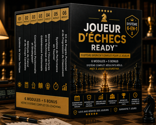 Joueur d'Échecs Ready™ (6 Modules) + 5 Bonus Inclus