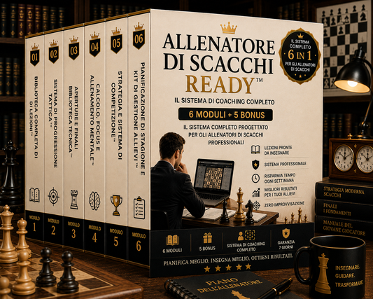 Allenatore di Scacchi Ready™ (6 Moduli) + 5 Bonus Inclusi