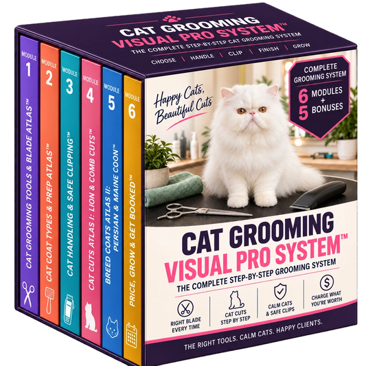 Cat Grooming Visual Pro System mockup