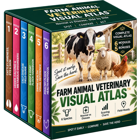 Farm Animal Veterinary Visual Atlas mockup