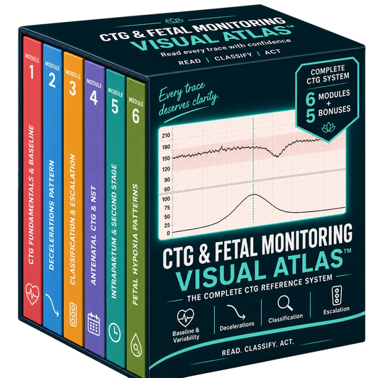 CTG and Fetal Monitoring Visual Atlas mockup